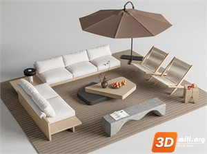 Outdoor Sofa Skp Files
